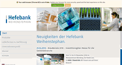 Desktop Screenshot of hefebank-weihenstephan.de