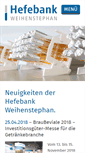 Mobile Screenshot of hefebank-weihenstephan.de