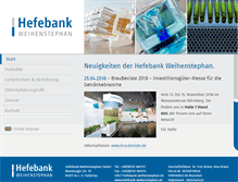 Tablet Screenshot of hefebank-weihenstephan.de
